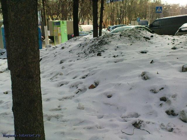 Фотография: Снег и лед на газоне 2.JPG, пользователя: Марина