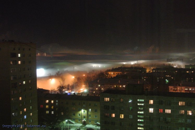 Фотография: Туман (21.01.2014 около 22-00), пользователя: SergeyKa2009